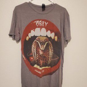 Obey T-Shirt - Snake & Lips - Large - Rare